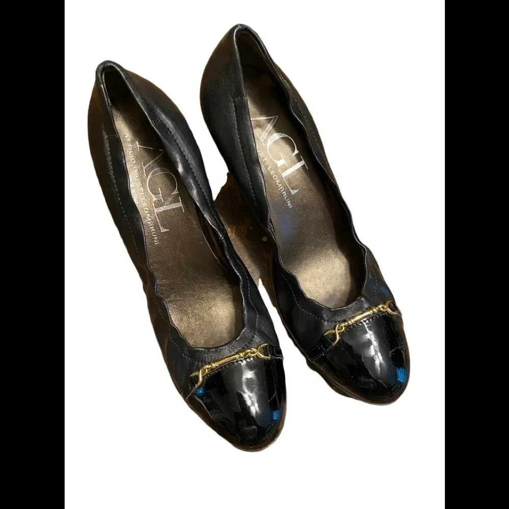 Attilio Giusti Leombruni Wedge Heels Patent Leather
